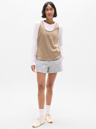 Featherweight Satin Tank.