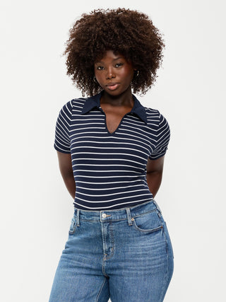 Keyhole Polo Top.