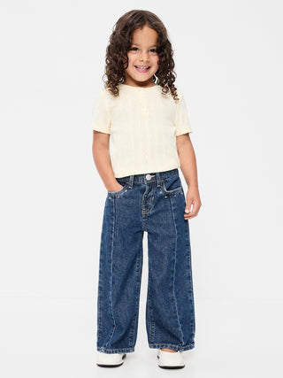 Super Baggy Wide-Leg Jeans for Toddler Girls.
