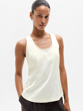 Featherweight Satin Tank.