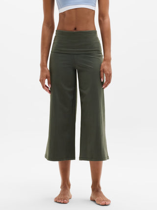Eternity Rib Crop Wide Leg.