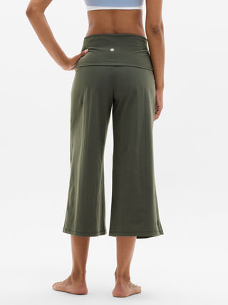 Eternity Rib Crop Wide Leg.