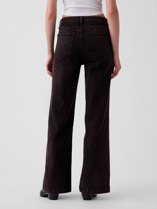 Jeans Stride de pierna ancha y tiro alto.