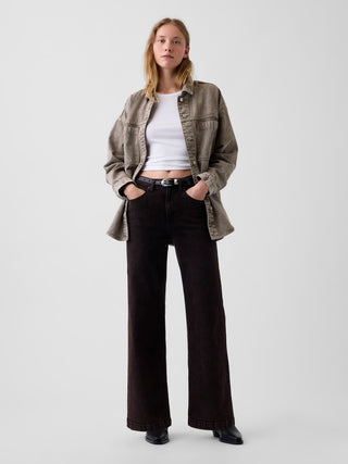 Jeans Stride de pierna ancha y tiro alto.