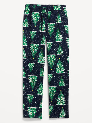 Pantalón de pijama de franela de hombre.