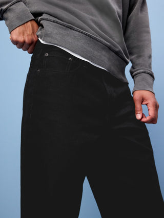 Structured Loose Non-Stretch Jeans.