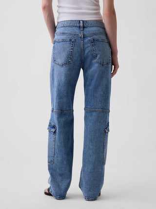 Jeans cargo holgados de tiro bajo, estilo años 90.