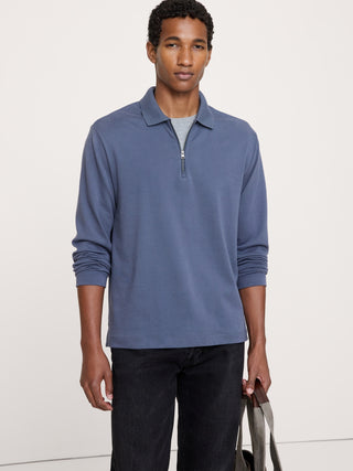 Luxury-Touch Quarter-Zip Polo.