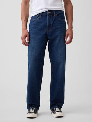 Jeans de corte relajado.