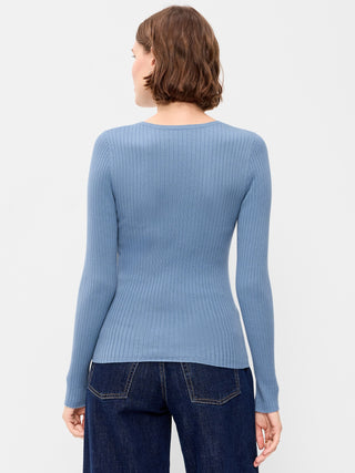 SoSoft Lite Crew-Neck Long-Sleeve Ribbed Top.