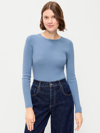 SoSoft Lite Crew-Neck Long-Sleeve Ribbed Top.