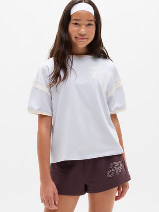 Girls' Oversized T-Shirt with Graphic Detail
