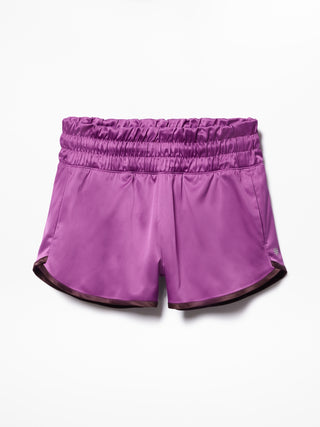 Athleta Girl Run Free Satin 2.5" Short.
