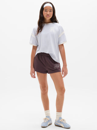Girls' Oversized T-Shirt with Graphic Detail
