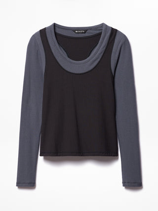 Perfect Rib Layered Top.