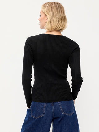 SoSoft Lite Crew-Neck Long-Sleeve Ribbed Top.