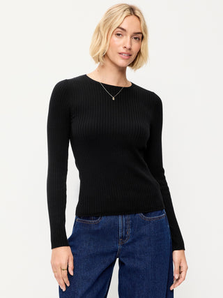 SoSoft Lite Crew-Neck Long-Sleeve Ribbed Top.