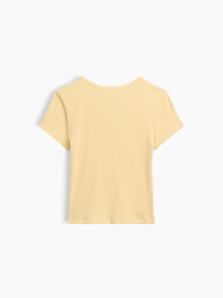 Camiseta acanalada para niños.