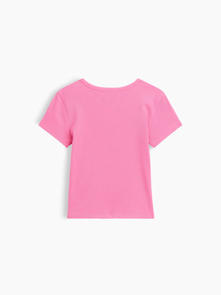 Camiseta acanalada para niños.