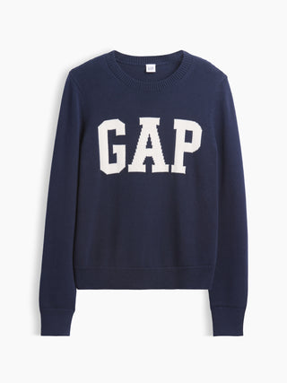 Suéter con logo de GAP de cuello redondo.