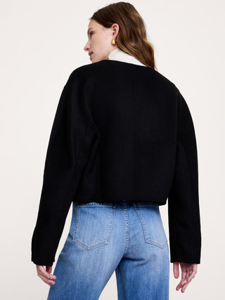 Double-Faced Cropped Jacket.