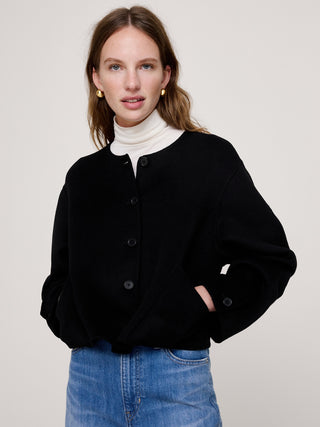 Double-Faced Cropped Jacket.