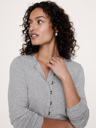 Airy Cotton Cardigan T-Shirt.