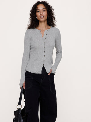 Airy Cotton Cardigan T-Shirt.