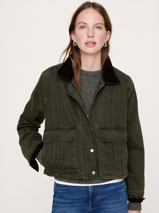 Denim Trapeze Jacket.
