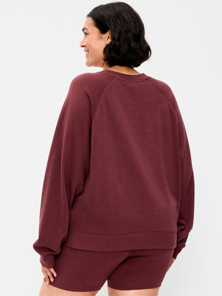 Oversized Raglan Sweatshirt.