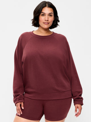 Oversized Raglan Sweatshirt.