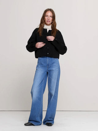 Double-Faced Cropped Jacket.