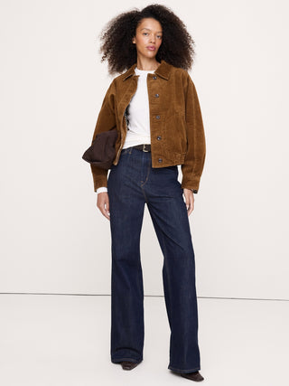 Luxe Wool-Blend Crew-Neck Top.