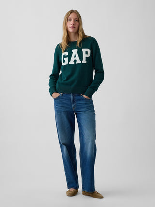 Suéter con logo de GAP de cuello redondo.