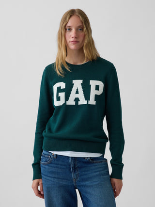 Suéter con logo de GAP de cuello redondo.
