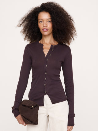 Airy Cotton Cardigan T-Shirt.