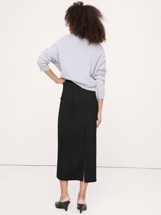 Ponte Pintuck Pencil Skirt.