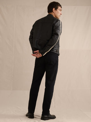 Jeans Rectos Talle Medio con Bolsillos
