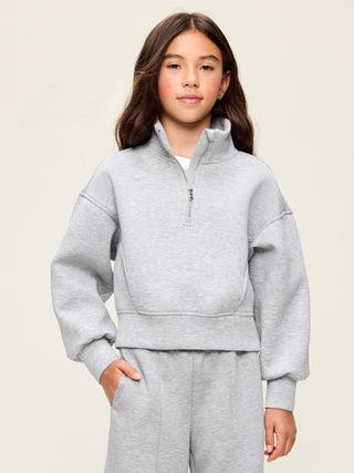 Bounce Fleece Half-Zip Pullover Sweatshirt for Girls.
