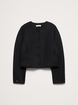 Double-Faced Cropped Jacket.