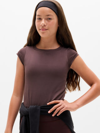 Athleta Girl Rise Above Rib Finish Line Tee.