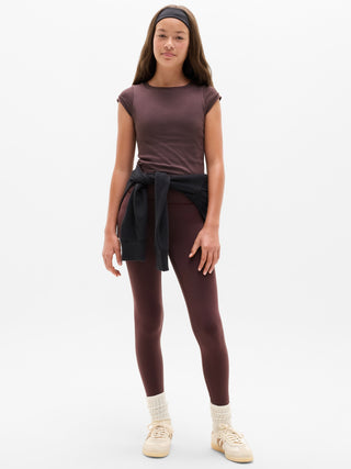 Athleta Girl Rise Above Rib Finish Line Tee.