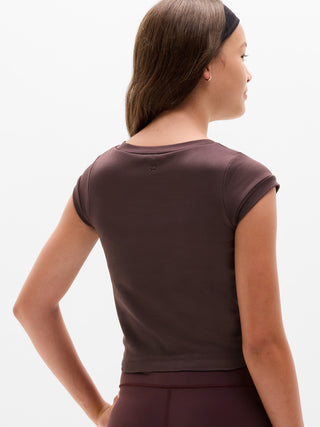 Athleta Girl Rise Above Rib Finish Line Tee.