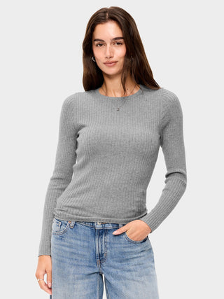 SoSoft Lite Crew-Neck Long-Sleeve Ribbed Top.