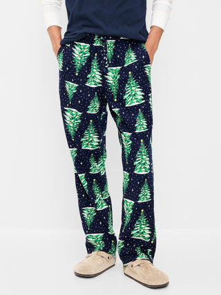 Pantalón de pijama de franela de hombre.