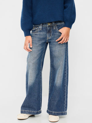 Low-Rise Super Baggy Wide-Leg Jeans for Girls.