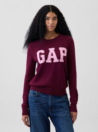 Suéter con logo de GAP de cuello redondo.