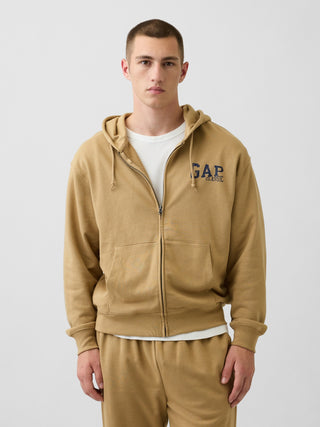 Relaxed Gap Logo French Terry Zip Hoodie.