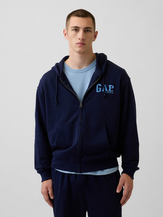 Relaxed Gap Logo French Terry Zip Hoodie.