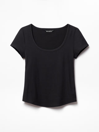 Signature Rib Scoop Tee.